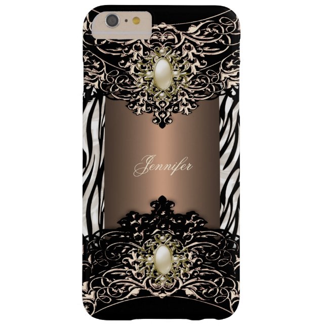 Elite Coffee Zebra Black Pearl Brown 3 Case-Mate iPhone Case (Achterkant)