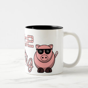 Elite Culture Pig Tweekleurige Koffiemok