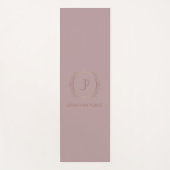 Elite Design Gold Kijk Monogram Fitness Sjabloon Yogamat (Voorkant)
