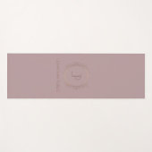 Elite Design Gold Kijk Monogram Fitness Sjabloon Yogamat (Voorkant (horizontaal))