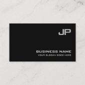 Elite Design Monogram Plain Luxury Professional Visitekaartje (Voorkant)
