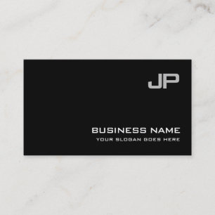Elite Design Monogram Plain Luxury Professional Visitekaartje