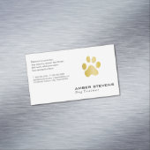 Elite Dog Trainer Golden Paw Magnetisch Visitekaartje (Voorbeeld)