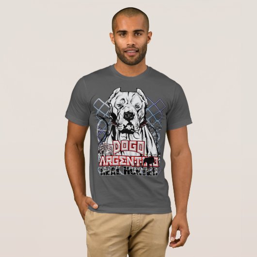 ElitE Dogo Argentino Real Hunter T-shirt (Voorkant volledig)