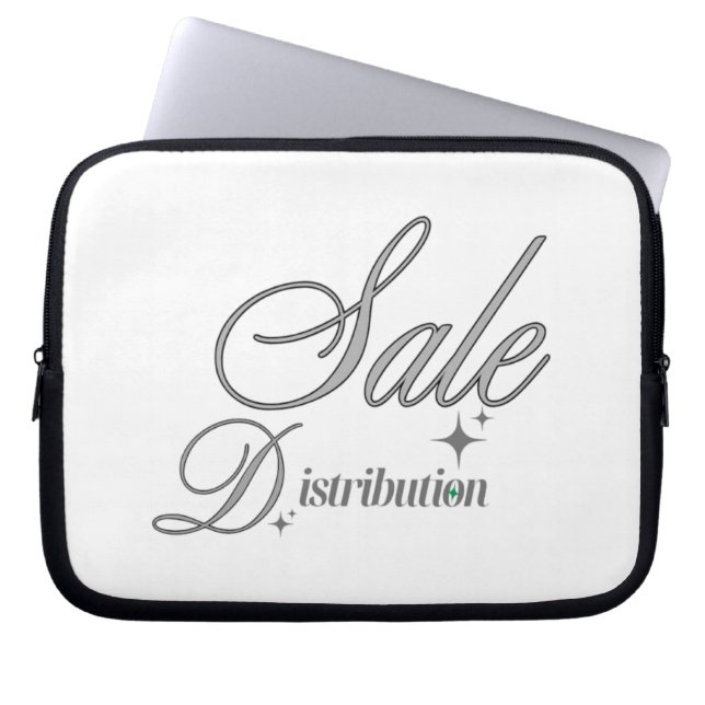 Elite Dropshipping Professional Silver Script Lapt Laptop Sleeve (Voorkant)