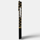 Elite Elegant Art Deco Gold Black Case-Mate iPhone Case (Achterkant / Links)