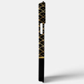 Elite Elegant Art Deco Gold Black Case-Mate iPhone Case (Achterkant / Rechts)