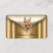 Elite Elegant Brons Bruin Goud Juweel Visitekaartje (Voorkant)