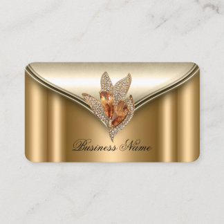 Elite Elegante Bronzen Bruine Gouden Sieraden Visitekaartje