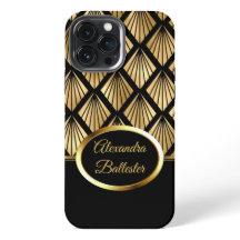 Elite Elegante Damast Art Deco Goud Zwart