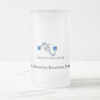 Elite Exchange logo-hoofdlogo, hoofden. Marketing. Matglas Bierpul