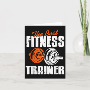 Elite Fitness Coach Gewichtheffen Motivatie Kaart