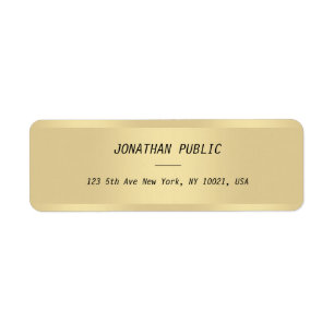 Elite Gold Sjabloon Modern minimalistische legant Etiket