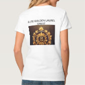 Elite Golden Laurel Crest Logo T-shirt (Achterkant)