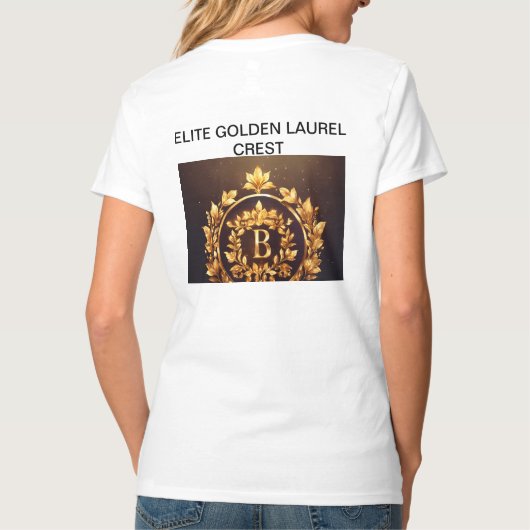 Elite Golden Laurel Crest Logo T-shirt (Achterkant)