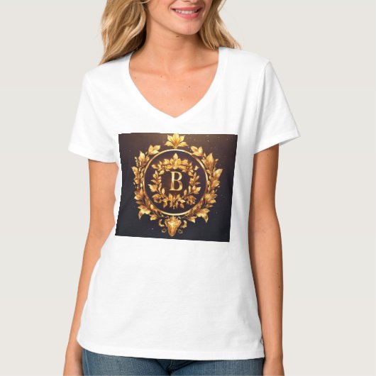 Elite Golden Laurel Crest Logo T-shirt (Voorkant)