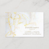 Elite Goud Marmer Plain Elegant Gouden Modern Chiq Visitekaartje (Achterkant)