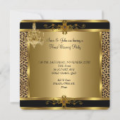 Elite Housewarming Party Chandelier Leopard Gold Kaart (Achterkant)