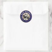 Elite Hunting Hostel Ronde Sticker (Tas)