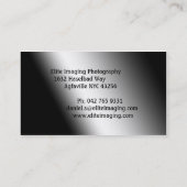 Elite Imaging Fotografie Visitekaartje (Achterkant)