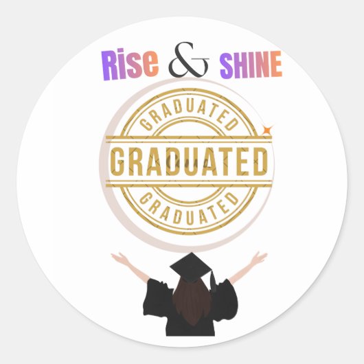 Elite klas van 2026 🎓 ronde sticker (Voorkant)