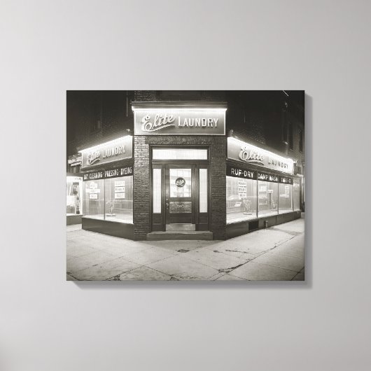 Elite Laundry, 1928 Canvas Afdruk (Voorkant)