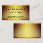 Elite Luxe Gouden / Gouden Speckles Visitekaartje (Voorkant / Achterkant)