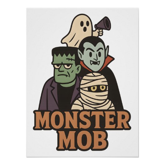 Elite Monster Squad 2025 Halloween Gang Perfect Poster (Voorkant)