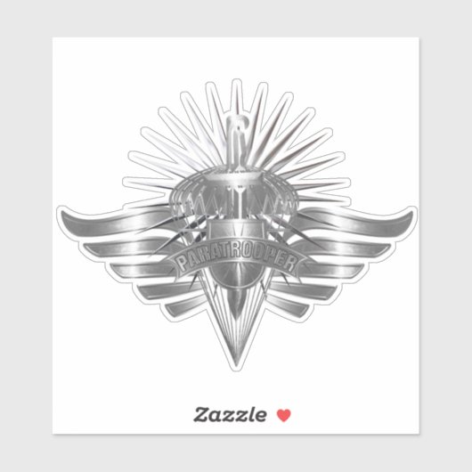 Elite Paratrooper Herdenkingsontwerp Sticker (Vel)