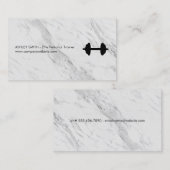 Elite Personal Trainer Marble Print Visitekaartje (Voorkant / Achterkant)