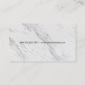 Elite Personal Trainer Marble Print Visitekaartje (Achterkant)