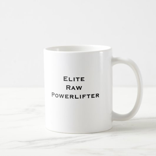 Elite Raw Powerlifter Koffiemok (Rechts)