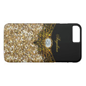 Elite Regal Gold Black Diamond Jewel Case-Mate iPhone Case (Achterkant (Horizontaal))