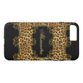 Elite Regal Leopard Gold Zwart dierenprint 2 Case-Mate iPhone Case (Achterkant (Horizontaal))
