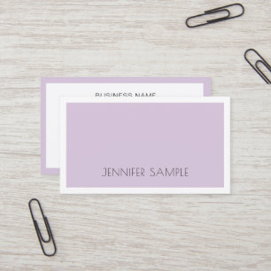 Elite Simple Design Trendy Violet Paarse Luxury Visitekaartje
