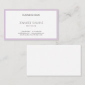 Elite Slank Design Trendy Violet Paarse Luxury Visitekaartje (Voorkant / Achterkant)