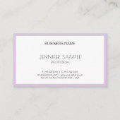 Elite Slank Design Trendy Violet Paarse Luxury Visitekaartje (Voorkant)