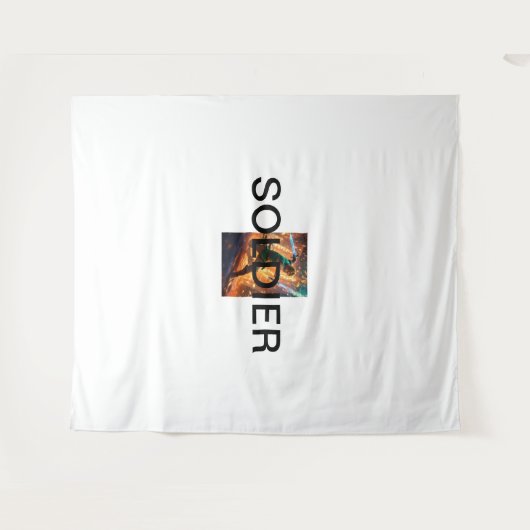 Elite Soldier Art: Massief tapijt Wandkleed (Voorkant (horizontaal))