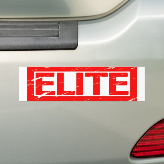 Elite Stamp Bumpersticker (Op auto)