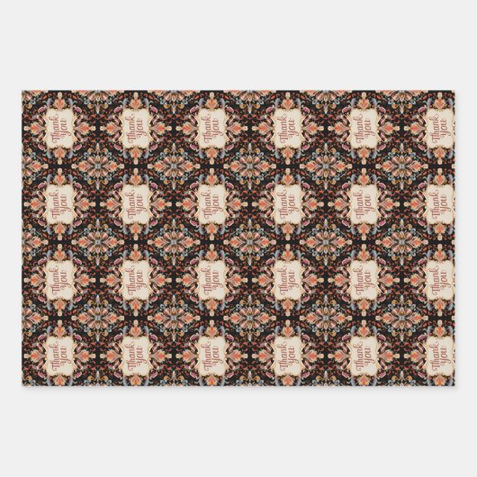 Elite  stijl dank u inpakpapier vel (Voorkant)