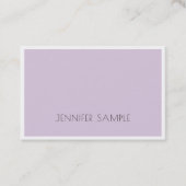 Elite strak design Trendy Violet Paarse luxe Visitekaartje (Voorkant)