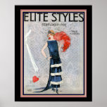 Elite Styles Art Deco 1924 Hoesje 16x20 Poster<br><div class="desc">Nostalgisch,  Roaring Twenties,  Elite Styles,  Art Deco Hoesje ca. februari 1924- 16 x 20</div>