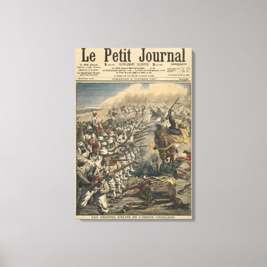 Elite-troepen van het Franse leger, Franse buitenl Canvas Afdruk (Voorkant)