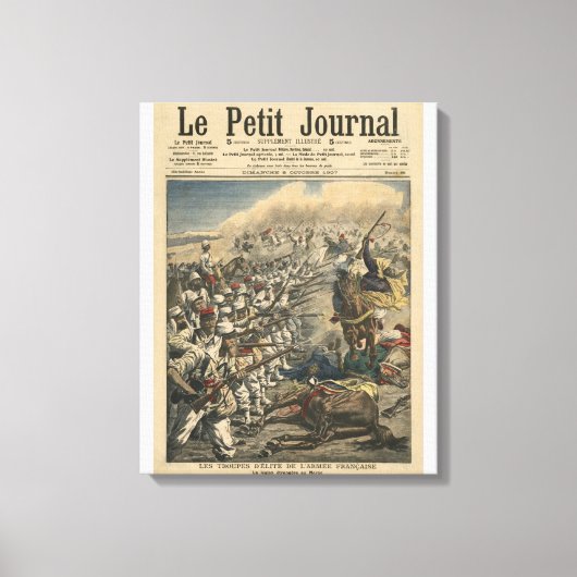 Elite-troepen van het Franse leger, Franse buitenl Canvas Afdruk (Voorkant)
