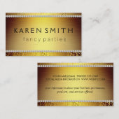 Elite VIP Luxe Gouden / Goud Spikkels Visitekaartje (Voorkant / Achterkant)