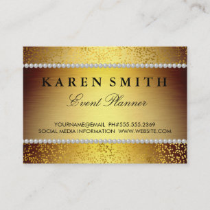 Elite VIP Luxe Gouden / Gouden Speckles Visitekaartje