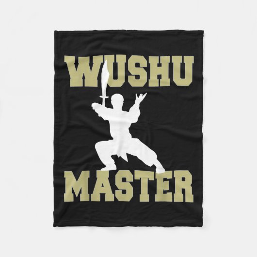 Elite Warrior meesterschap in traditionele Wushu W Fleece Deken (Voorkant)