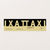 EliteTaxi Driver Visitekaartje (Buitenkant ongevouwen)