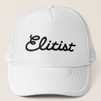 Elitist Trucker Hat: Grote Logo (zwart/wit) Trucker Pet