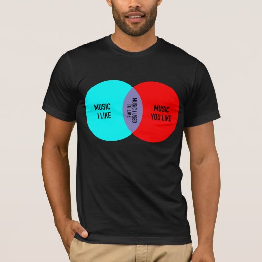Elitist venn diagram tee t-shirt (Voorkant)